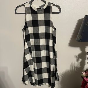 Want and Need Plaid Checkered Dress